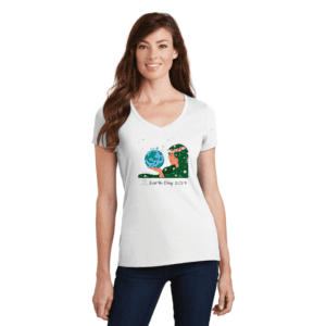 Earth Day 2023 Woman V-Neck T-Shirt