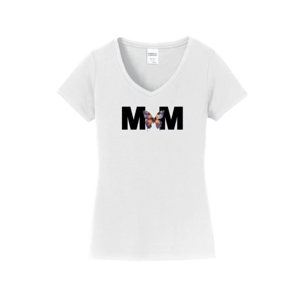 Butterfly mom and mini t-shirt in white