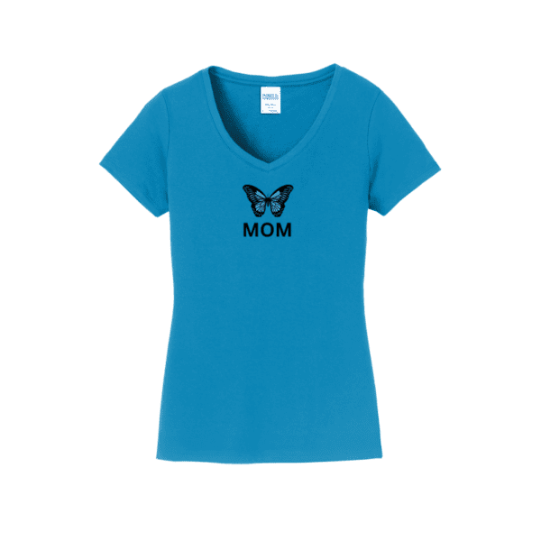 Mom butterfly tee by Wings of Change - sapphire
