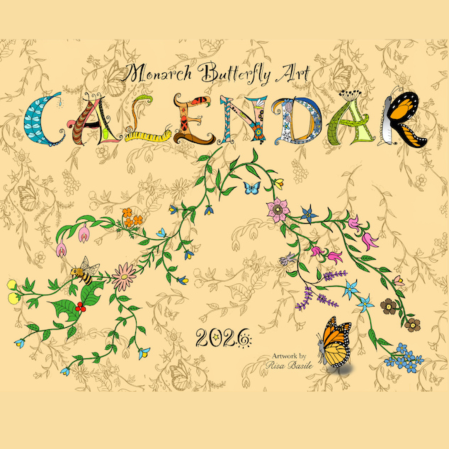 2026 Monarch Butterfly Art Calendar – Limited Edition by Risa Basile