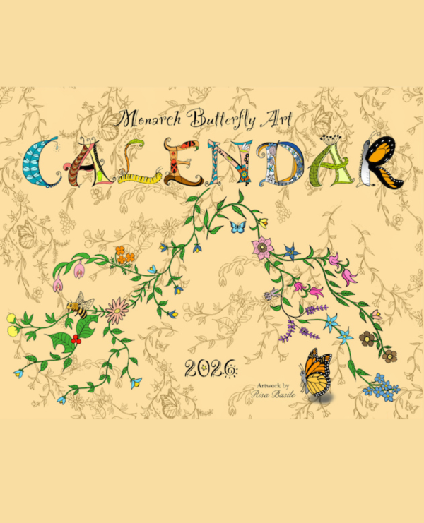 2026 Monarch Butterfly Art Calendar – Limited Edition by Risa Basile