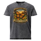 Monarch Guardian tank top in charcoal acid wash, front flat lay product shot