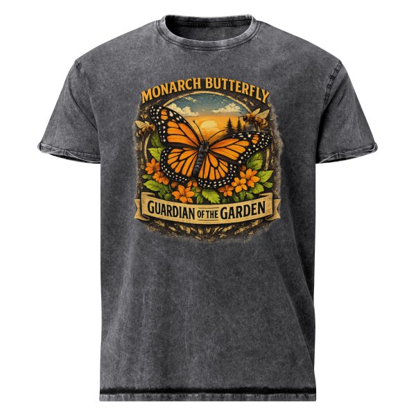 Monarch Guardian tank top in charcoal acid wash, front flat lay product shot